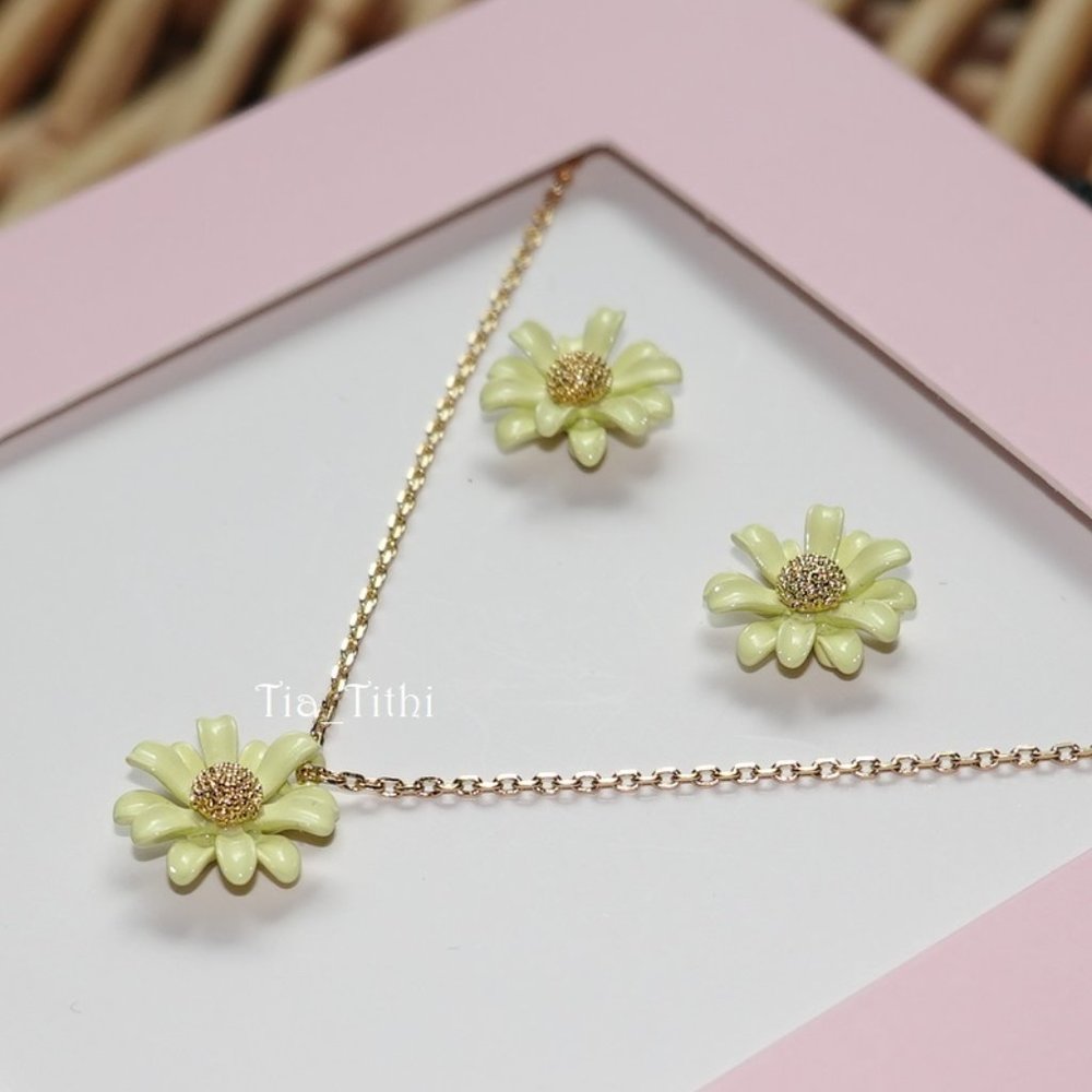 Kate Spade Flower Earrings and Mini Pendant Set - Picture 3 of 4